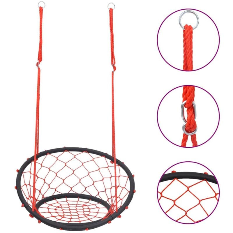 foto del prodotto vidaxl sedia a dondolo a rete 60 cm