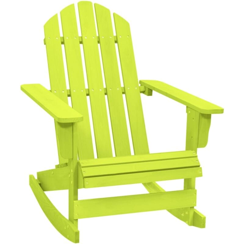 foto del prodotto vidaxl sedia a dondolo giardino adirondack in legno di abete verde
