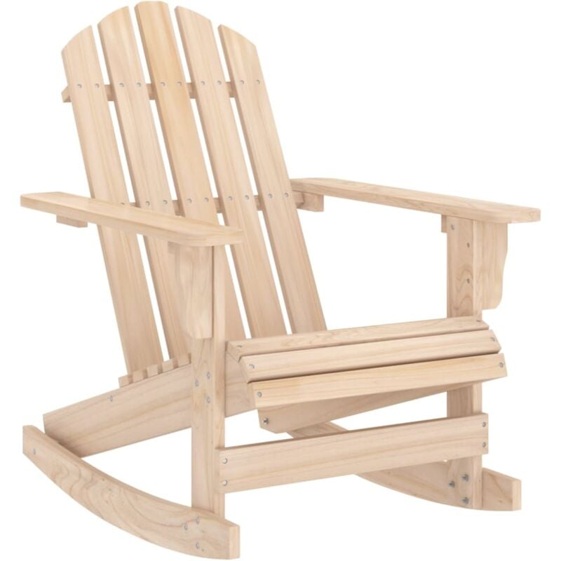 foto del prodotto vidaxl sedia a dondolo giardino adirondack in legno massello di abete