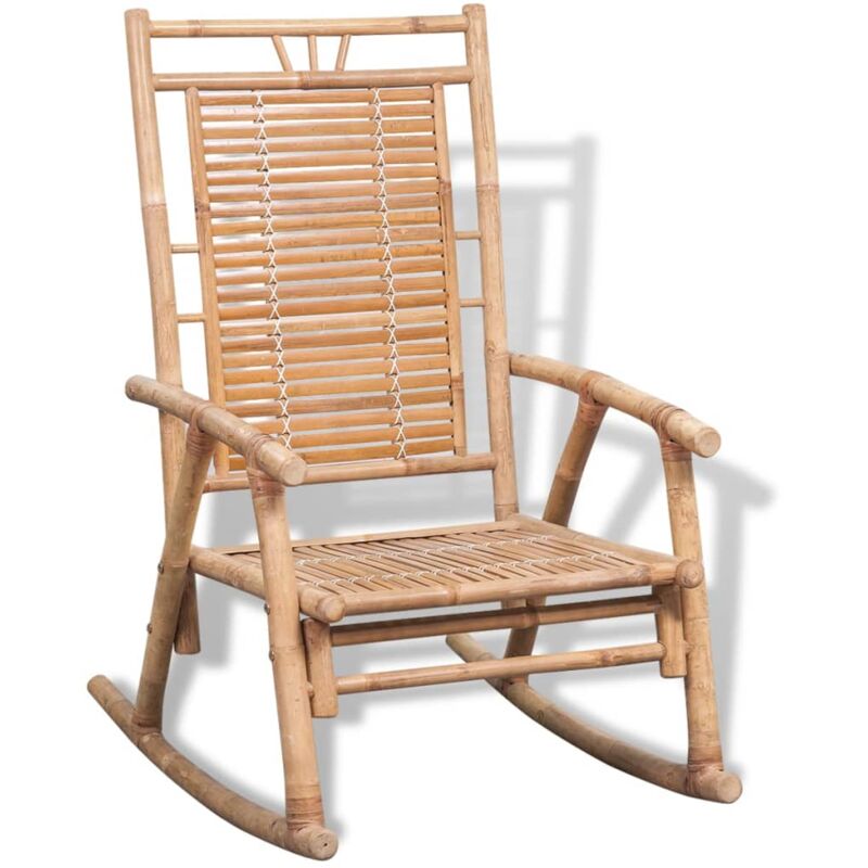 foto del prodotto vidaxl sedia a dondolo in bamboo