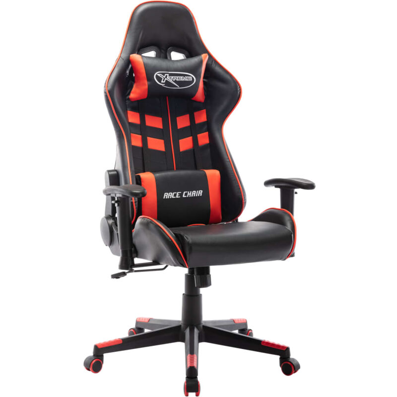 foto del prodotto vidaxl sedia da gaming rossa e nera in similpelle 680438
