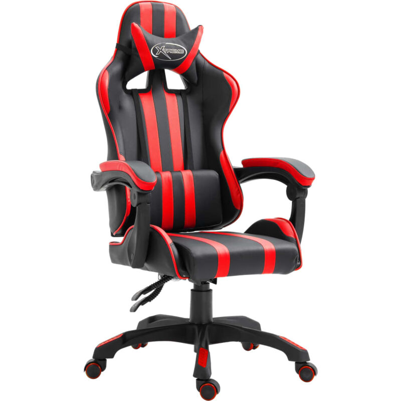 foto del prodotto vidaxl - sedia da gaming rossa in similpelle