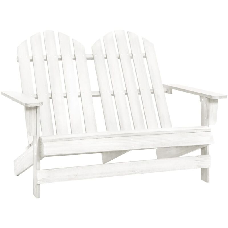 foto del prodotto vidaxl sedia da giardino adirondack a 2 posti in legno di abete bianca