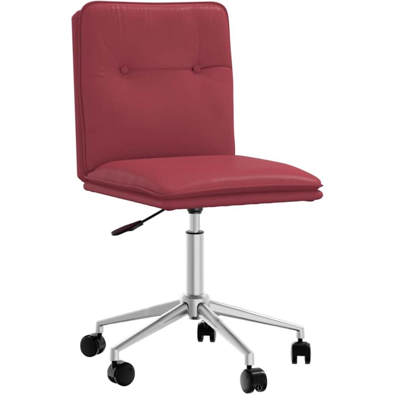 foto del prodotto vidaxl sedia da pranzo rosso vino in similpelle
