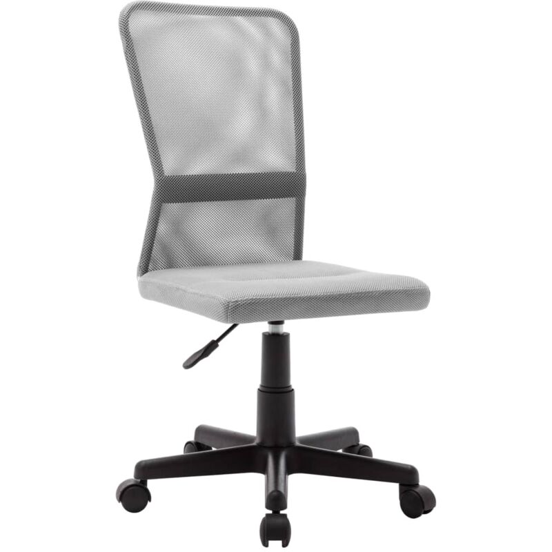 foto del prodotto vidaxl sedia da ufficio in tessuto a rete con ruote stile moderno vari colori colore grigio