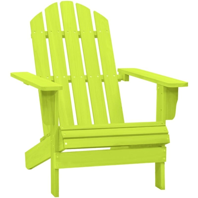 foto del prodotto vidaxl sedia giardino adirondack in legno massello di abete verde