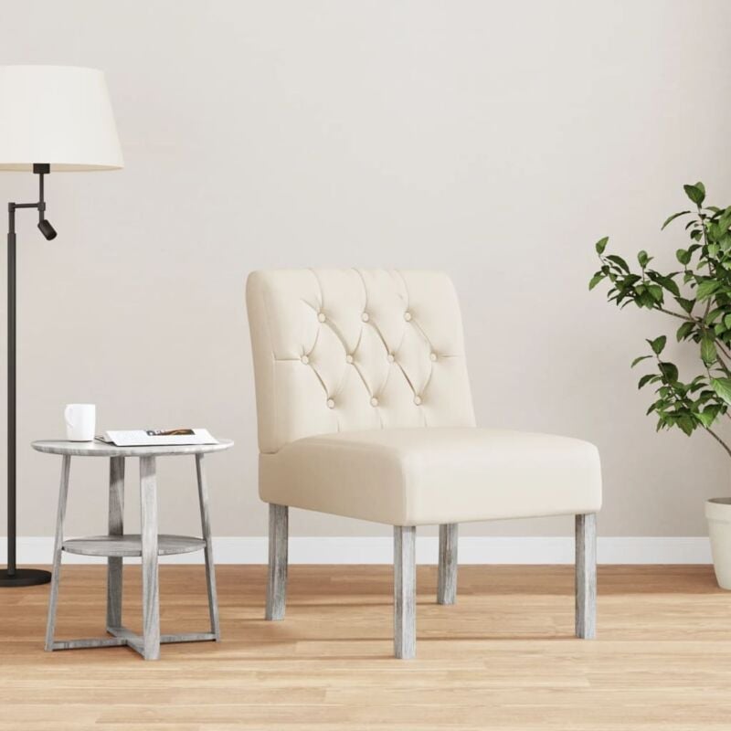 foto del prodotto vidaxl sedia pantofola in lino design bottoni