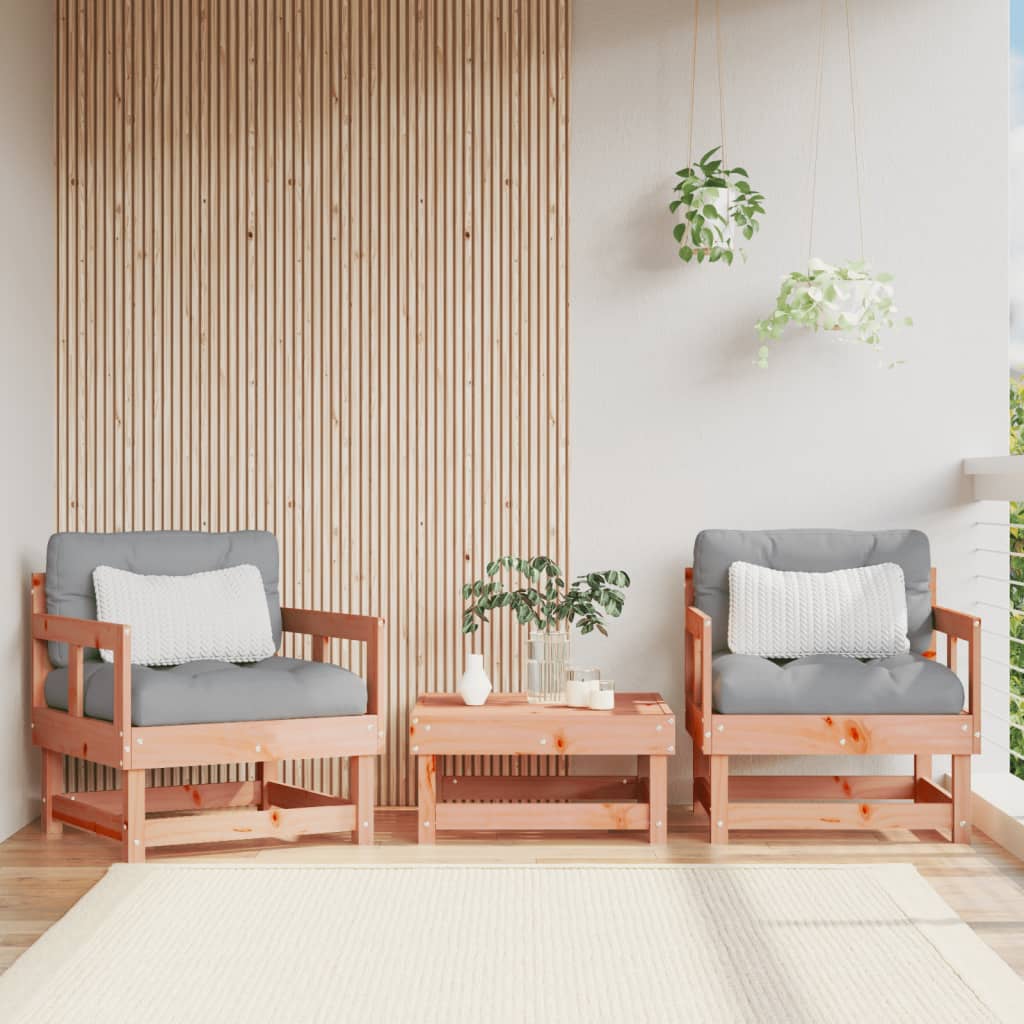 foto del prodotto vidaxl sedie da giardino 2 pz in legno massello di douglas
