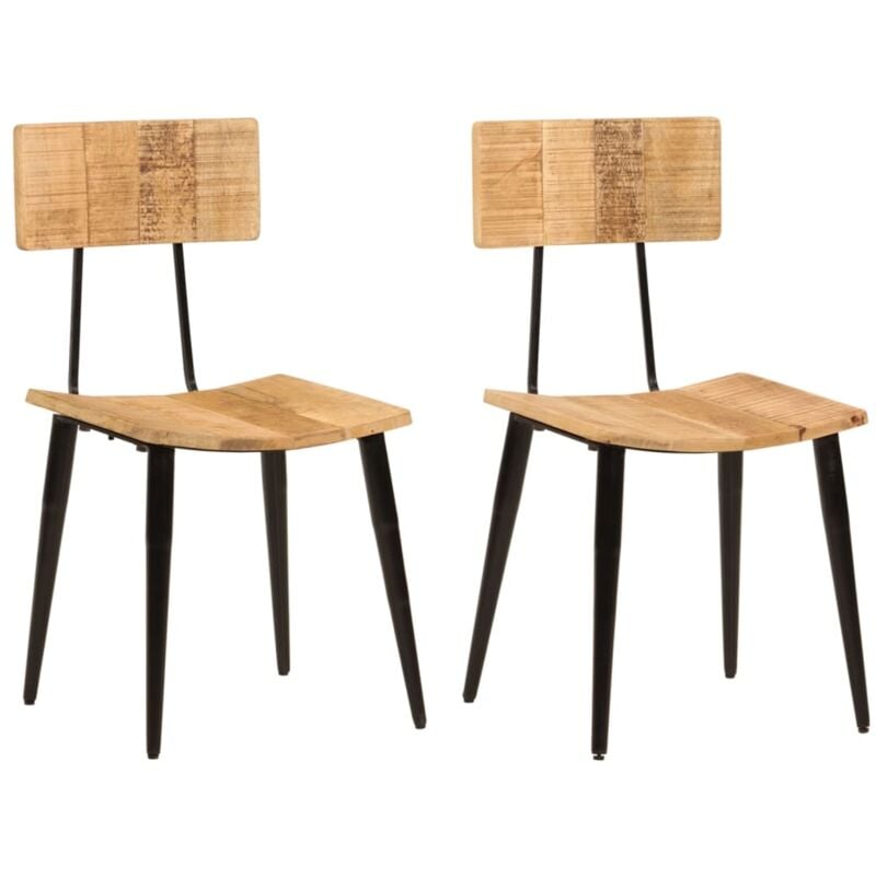 foto del prodotto vidaxl sedie da pranzo 2 pz 44x40x80 cm legno massello di mango