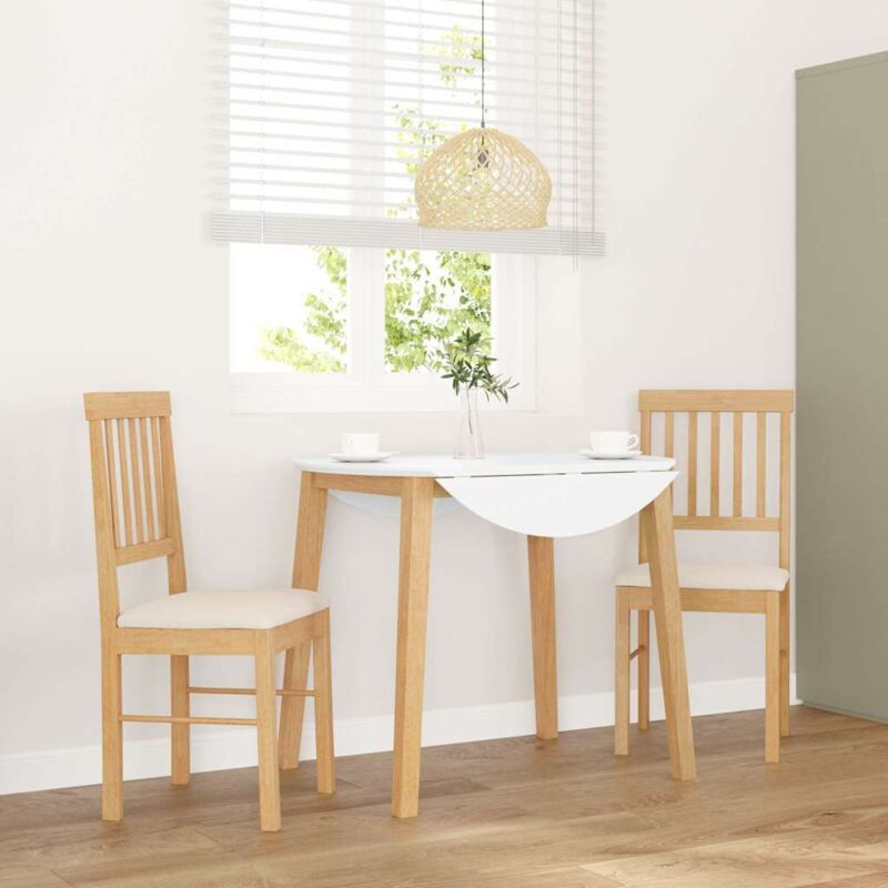 foto del prodotto vidaxl sedie da pranzo con cuscini 2 pz in legno massello di hevea