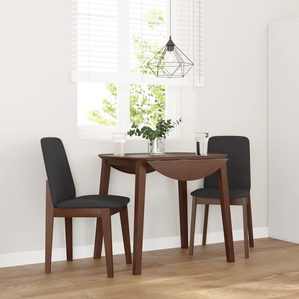 foto del prodotto vidaxl sedie da pranzo con cuscini 2pz marrone legno massello di hevea
