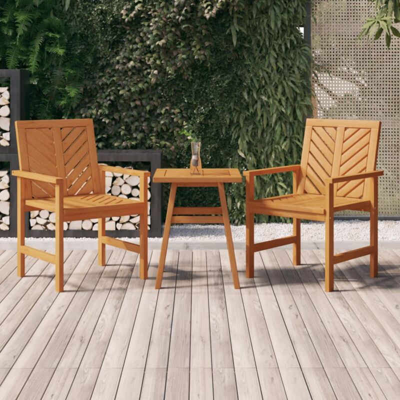 foto del prodotto vidaxl - sedie da pranzo da giardino 2pz legno massello di acacia