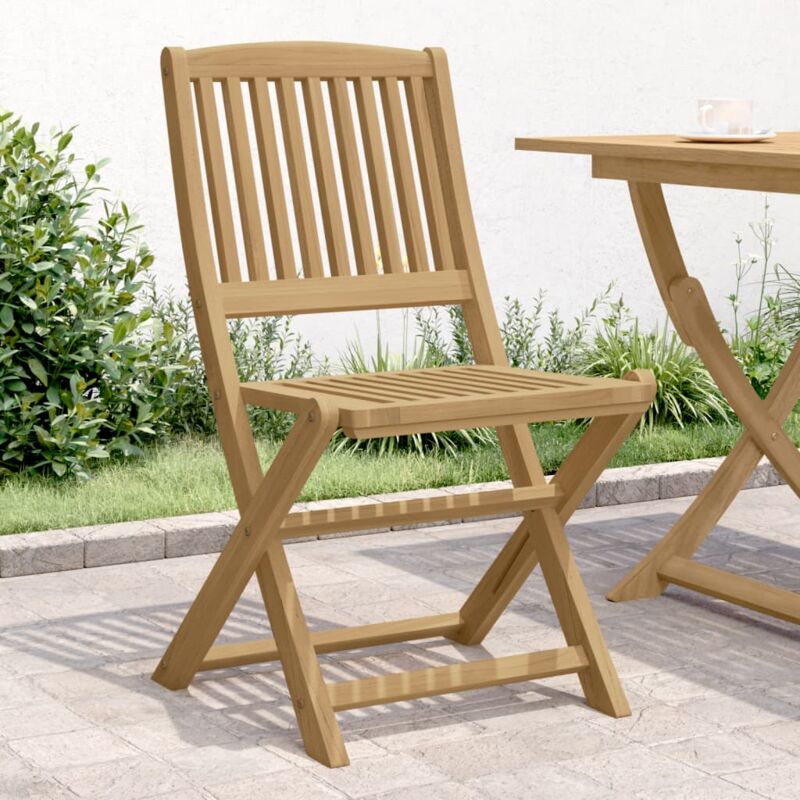foto del prodotto vidaxl sedie giardino pieghevoli 4 pz 57x49x90cm legno massello acacia