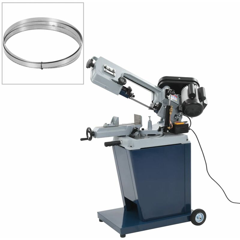 foto del prodotto vidaxl sega a nastro in metallo con base robusta 230 v