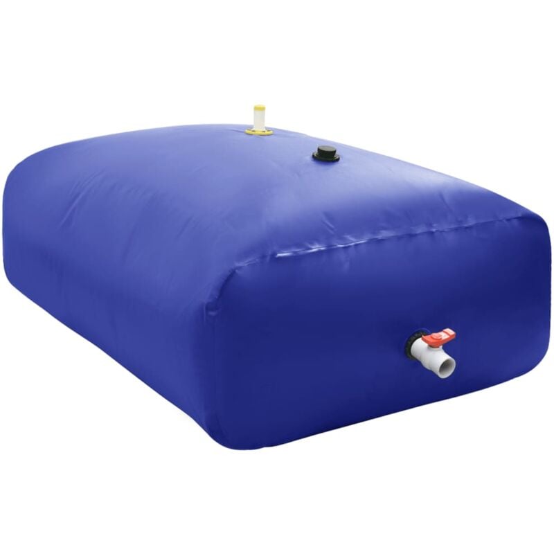 foto del prodotto vidaxl serbatoio acqua con rubinetto pieghevole 2100 l in pvc
