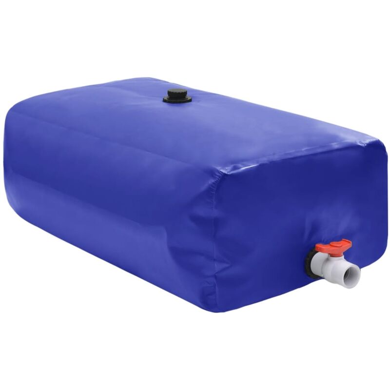 foto del prodotto vidaxl serbatoio acqua con rubinetto pieghevole 670 l in pvc 786854