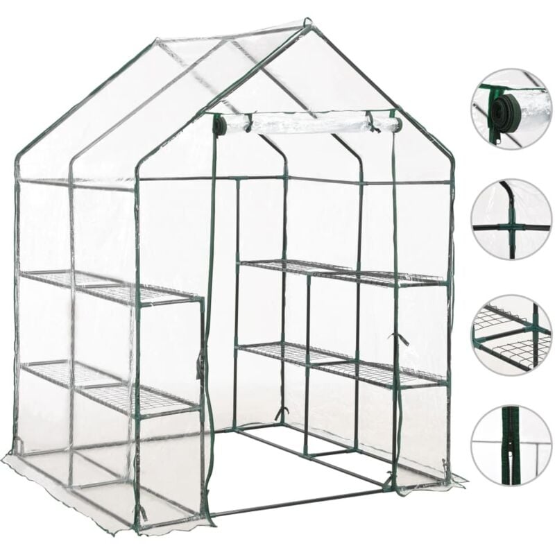 foto del prodotto vidaxl serra accessibile con 8 livelli 143x143x195 cm