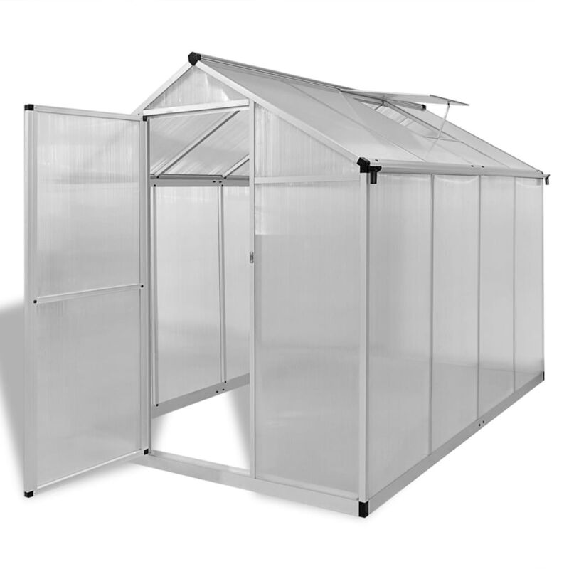 foto del prodotto vidaxl serra in alluminio rinforzato con telaio di base 4,6 m 