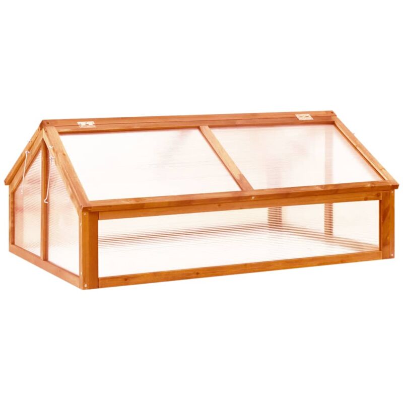 foto del prodotto vidaxl serra marrone 114x80x50 cm in legno di abete