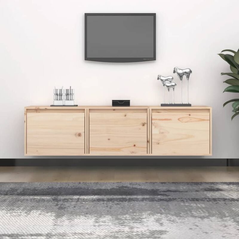 foto del prodotto vidaxl set 3 mobili da tv con ante 45 x 30 x 35 cm in legno vari colori disponibili colore marrone chiaro