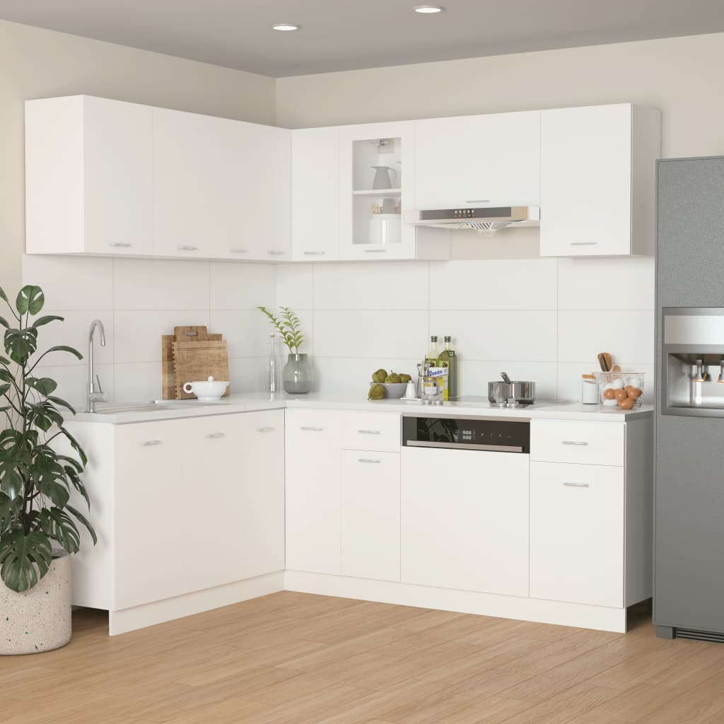 foto del prodotto vidaxl set armadi da cucina 11 pz bianco in truciolato