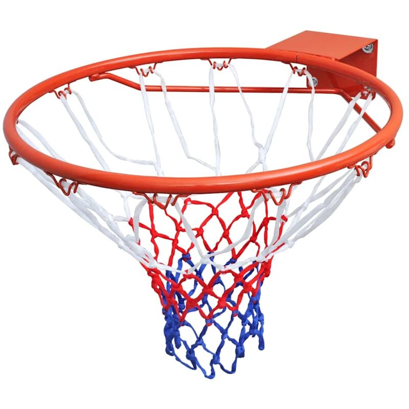 foto del prodotto vidaxl set canestro da basket con rete arancione 45 cm