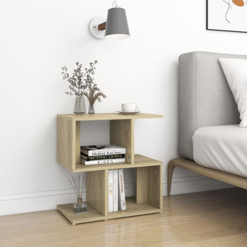 foto del prodotto vidaxl set da 2 comodini ideali per salotto design moderno vari scomparti e vari colori colore marrone