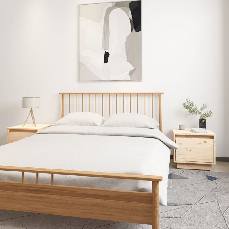 foto del prodotto vidaxl set da 2 comodini in legno cubici con cassetto 35x42x32cm vari colori colore marrone chiaro