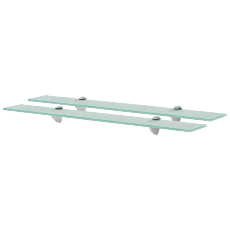 foto del prodotto vidaxl set da 2 mensole ideali per qualsiasi srtante in vetro disponibili varie misure dimensioni 70 x 10 cm