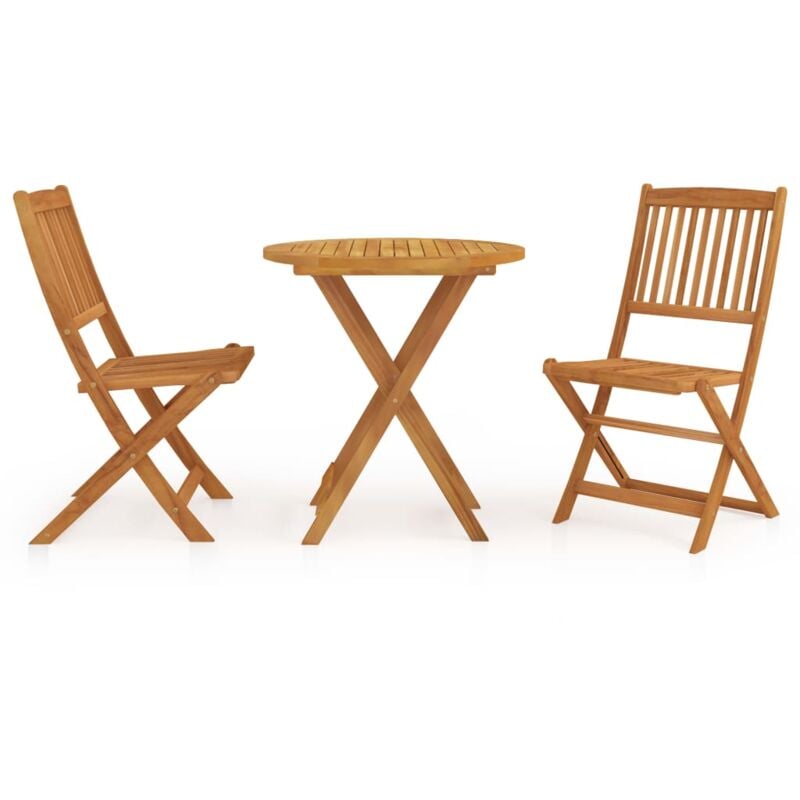 foto del prodotto vidaxl set da pranzo da giardino 3 pz pieghevole in massello di acacia