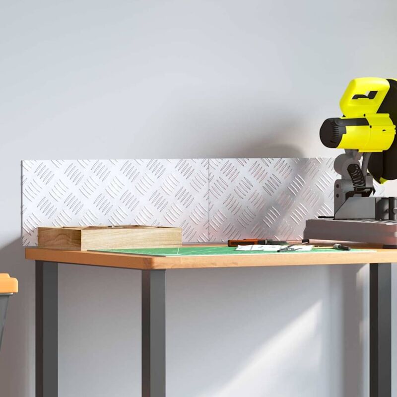 foto del prodotto vidaxl set di 2 gradini checker in alluminio antiscivolo 20x50 cm