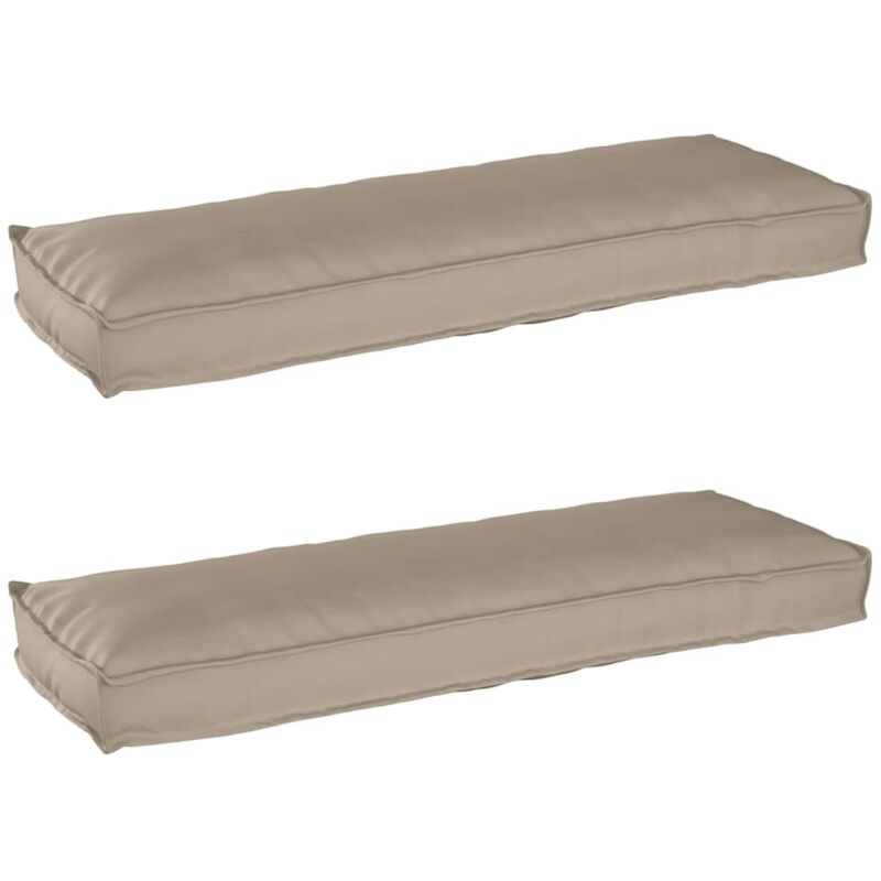 foto del prodotto vidaxl set di cuscini per pallet 2 pcs talpa 120 x 40 x 8 cm