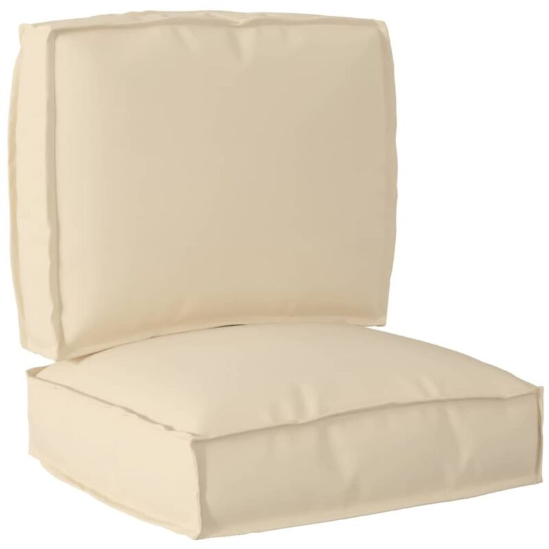 foto del prodotto vidaxl set di cuscini per pallet 2 pezzi beige in tessuto oxford