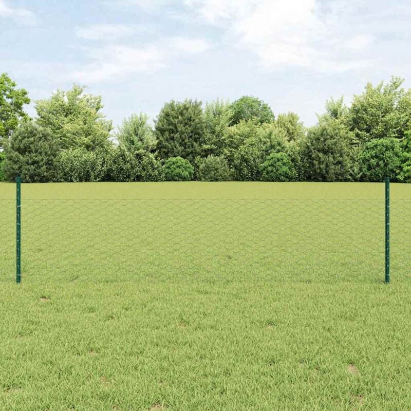foto del prodotto vidaxl set di recinzione esagonale set di 2 verde