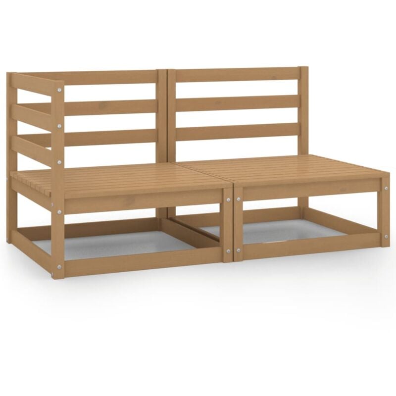 foto del prodotto vidaxl set divani da giardino 2 pz ambra in legno massello di pino