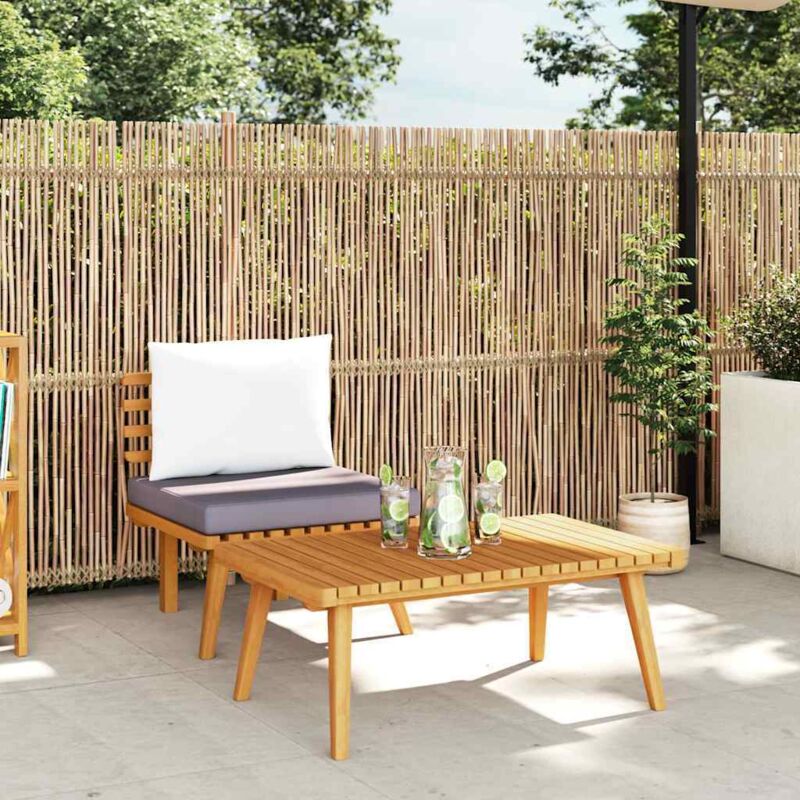 foto del prodotto vidaxl set divani da giardino 2 pz con cuscini in massello di acacia
