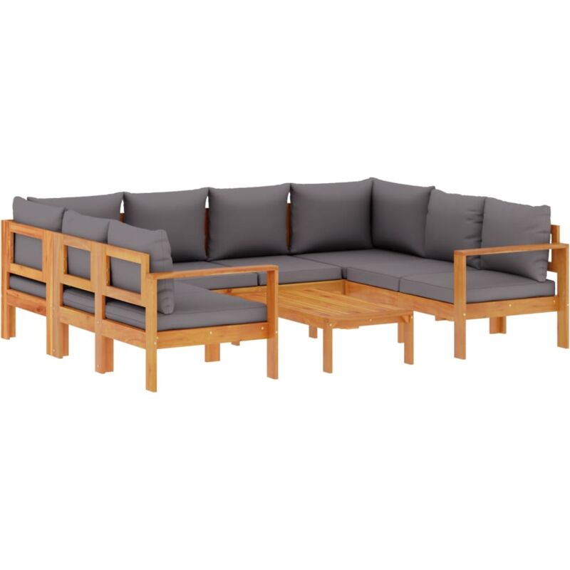 foto del prodotto vidaxl set divano da giardino 6 pz con cuscini in massello di acacia