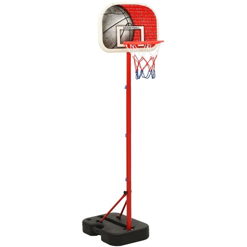 foto del prodotto vidaxl set gioco da basket portatile regolabile 138,5 166 cm