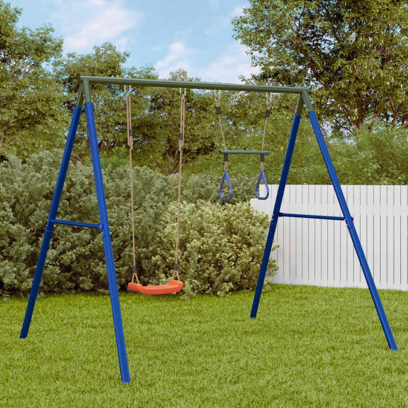 foto del prodotto vidaxl set gioco da esterno con altalena e trapezio