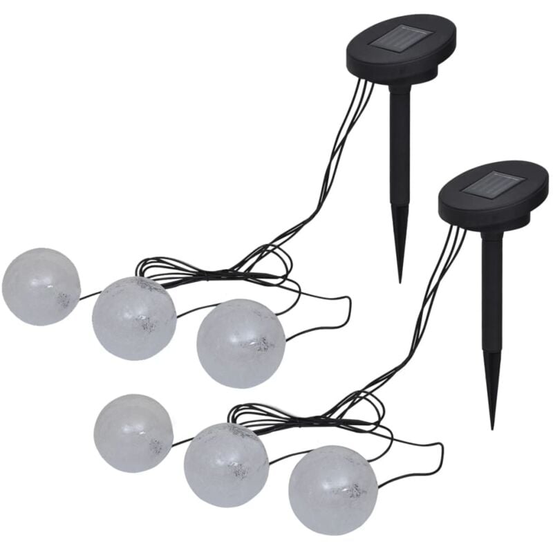 foto del prodotto vidaxl set lampada galleggiante solare a led per laghetto piscina vari pezzi modelli 6 pz