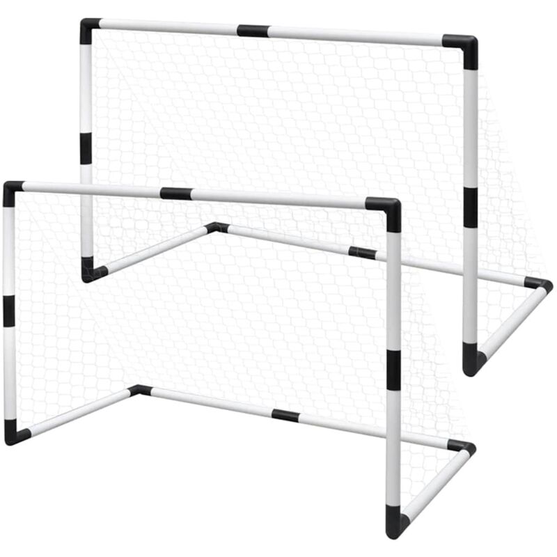foto del prodotto vidaxl set mini porte da calcio 2 pz per bambini 91,5 x 48 x 61 cm