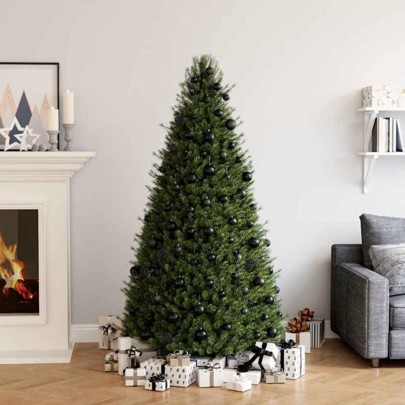 foto del prodotto vidaxl set palline di natale 100 pz nero