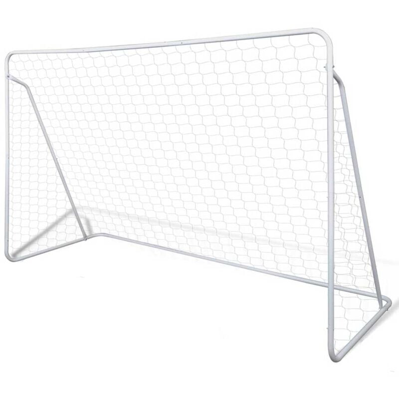 foto del prodotto vidaxl set porta da calcio in acciaio 240 x 90 x 150 cm alta qualit 