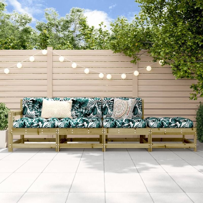 foto del prodotto vidaxl set salotto da giardino 4 pz in legno impregnato di pino