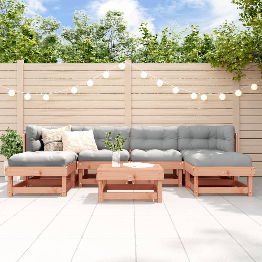 foto del prodotto vidaxl set salotto da giardino 7 pz in legno massello di douglas
