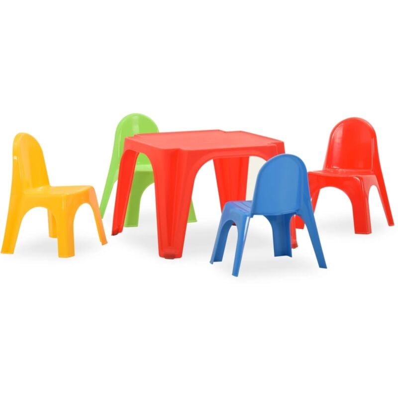 foto del prodotto vidaxl set tavolo e sedie per bambini in pp