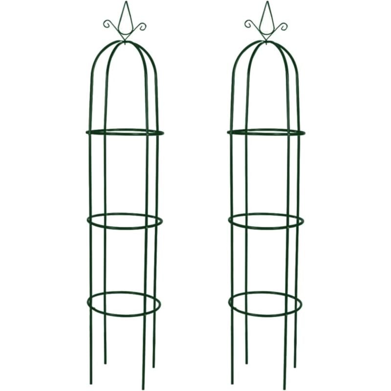 foto del prodotto vidaxl set torri ad arco 2 pz per piante rampicanti da giardino