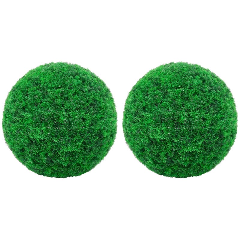 foto del prodotto vidaxl sfere di bosso artificiale 2 pz 45 cm