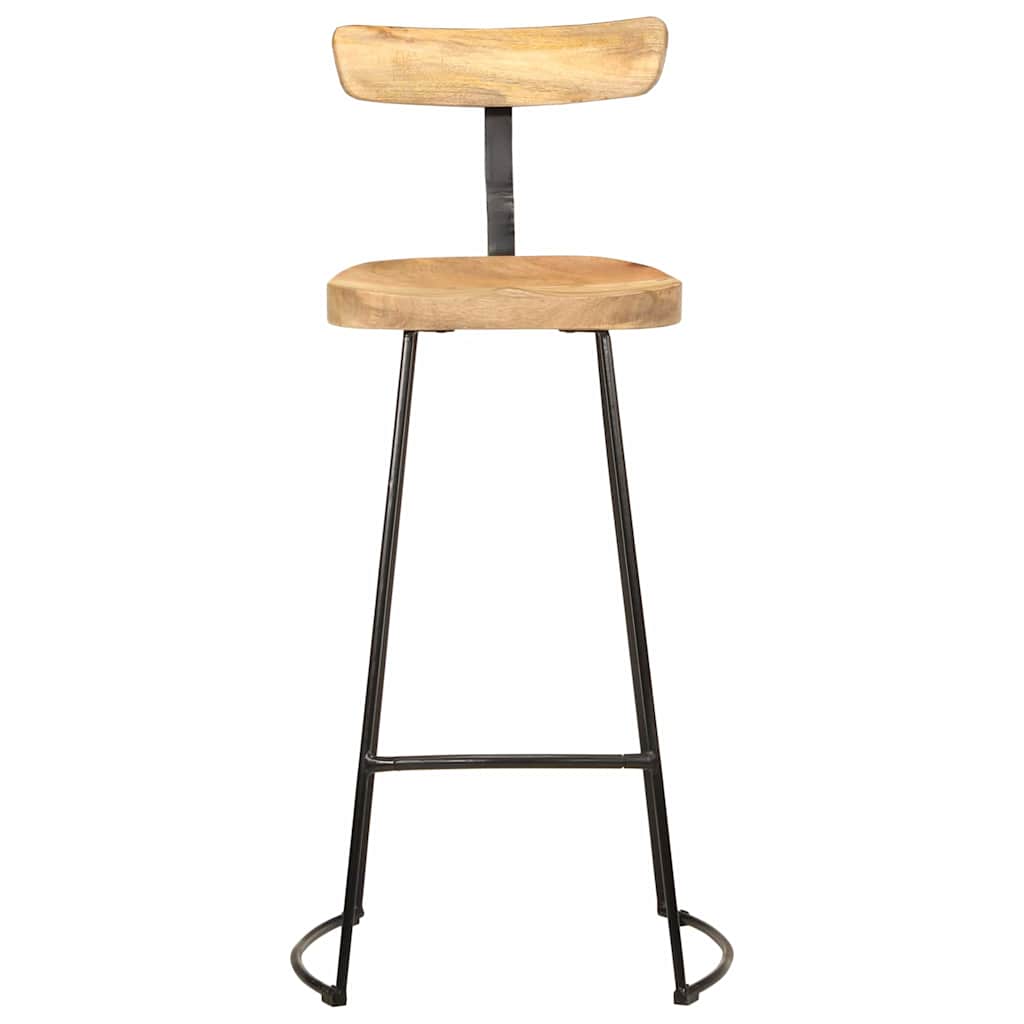 foto del prodotto vidaxl sgabelli da bar 2 pz 49x43x103 cm in legno massello di mango