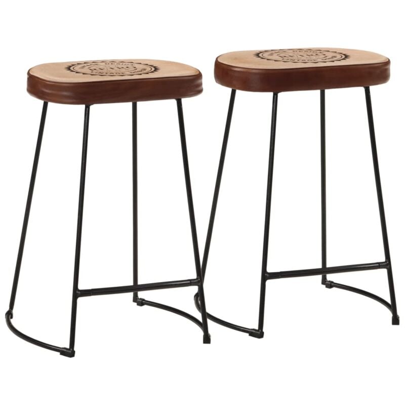 foto del prodotto vidaxl sgabelli da bar 2 pz marrone scuro 41x29x62 cm